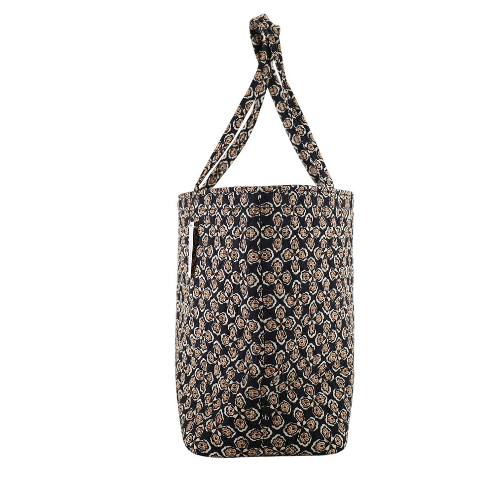 Vera Bradley Quilted Cotton Grand Tote - Butter Cookie Medallion Moonless Night - Picture 3 of 5